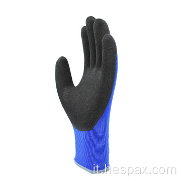 Hespax Mechanic Blue Sandy Nitrile Work Goves